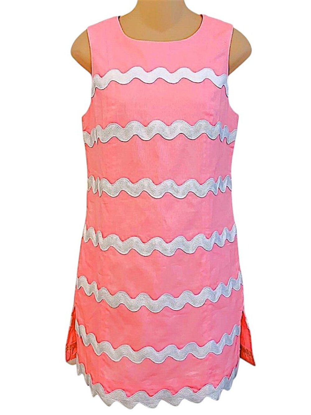 Lilly Pulitzer Kerra Shift Romper in Sorbet Pink NWT - Size 8 - Picture 7 of 9
